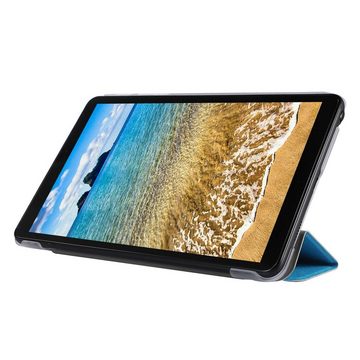 König Design Tablet-Hülle Samsung Galaxy Tab A7 Lite, Schutzhülle für Samsung Galaxy Tab A7 Lite Tablethülle Schutztasche Cover Standfunktion Blau