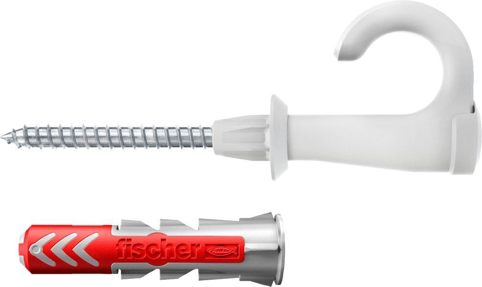 fischer Universaldübel EasyHook Round 8 DuoPower, (Kombi-Set, 4-tlg)