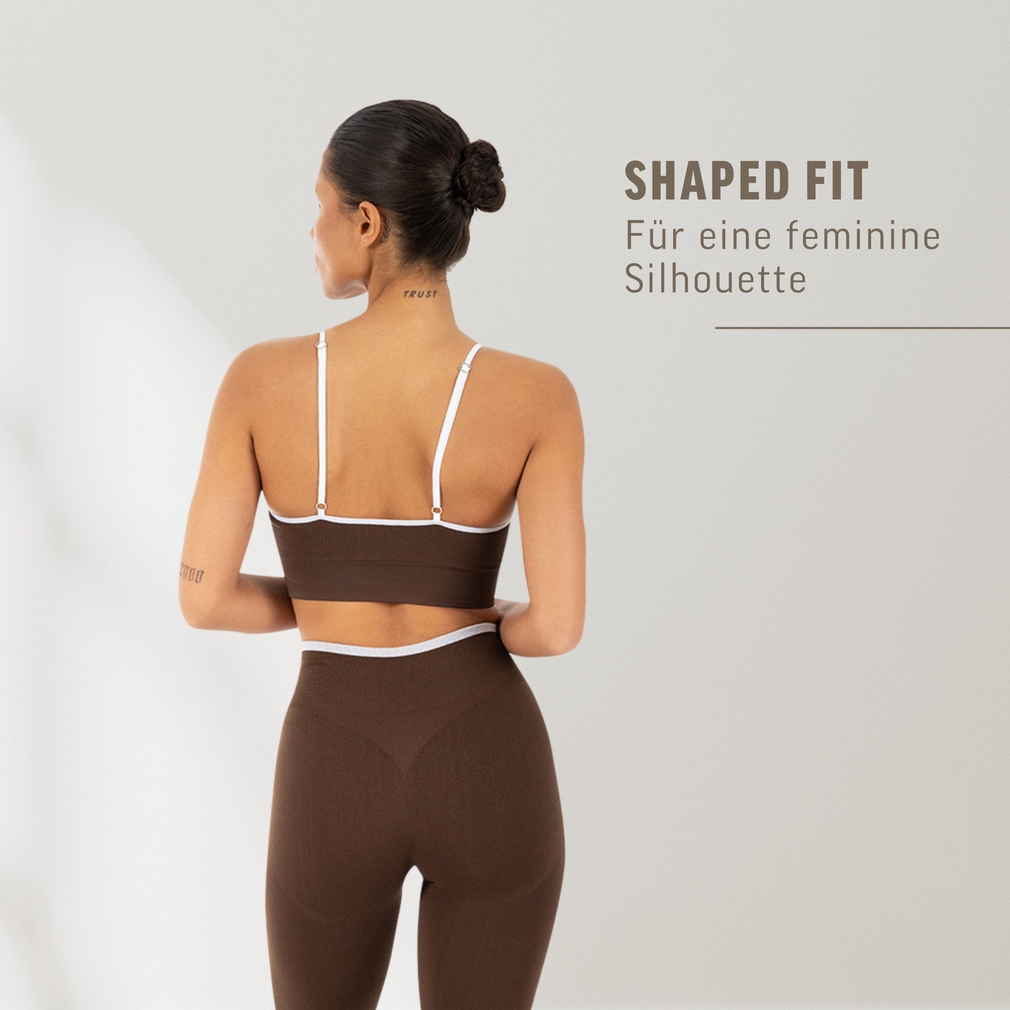 Smilodox Sport-BH Yari, Fitness- BH Damen, Shaped Fit, Bra mit Rippstruktur, Gym Rippstruktur, verstellbare Träger, Shaped Fit, weiches Material