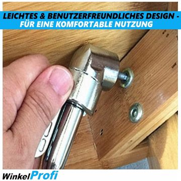 MAVURA Winkelschraubvorsatz WinkelProfi Winkelbohrer Winkelschrauber Aufsatz Winkelbohradapter, Winkelbohrvorsatz Winkelaufsatz Winkel Adapter Winkelbohrkopf 105°