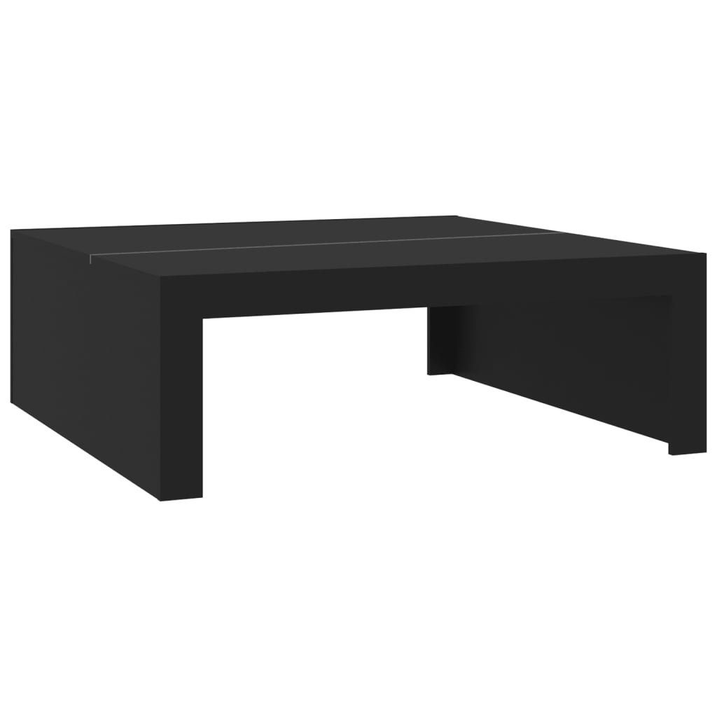 furnicato Couchtisch Schwarz 100x100x35 cm Holzwerkstoff günstig online kaufen