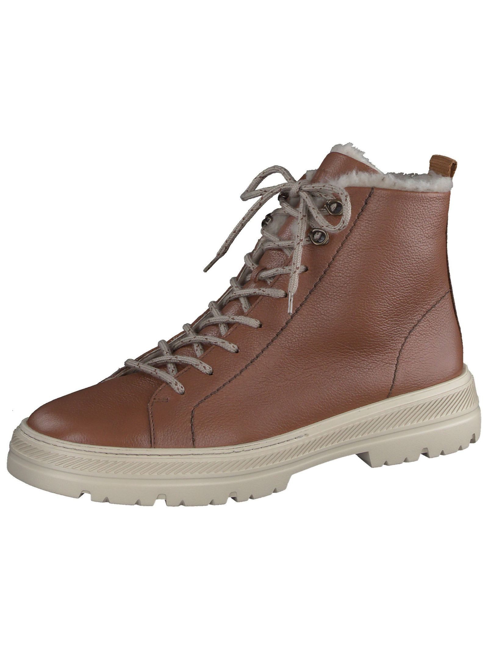 Paul Green Stiefelette Glattleder Schnürstiefelette