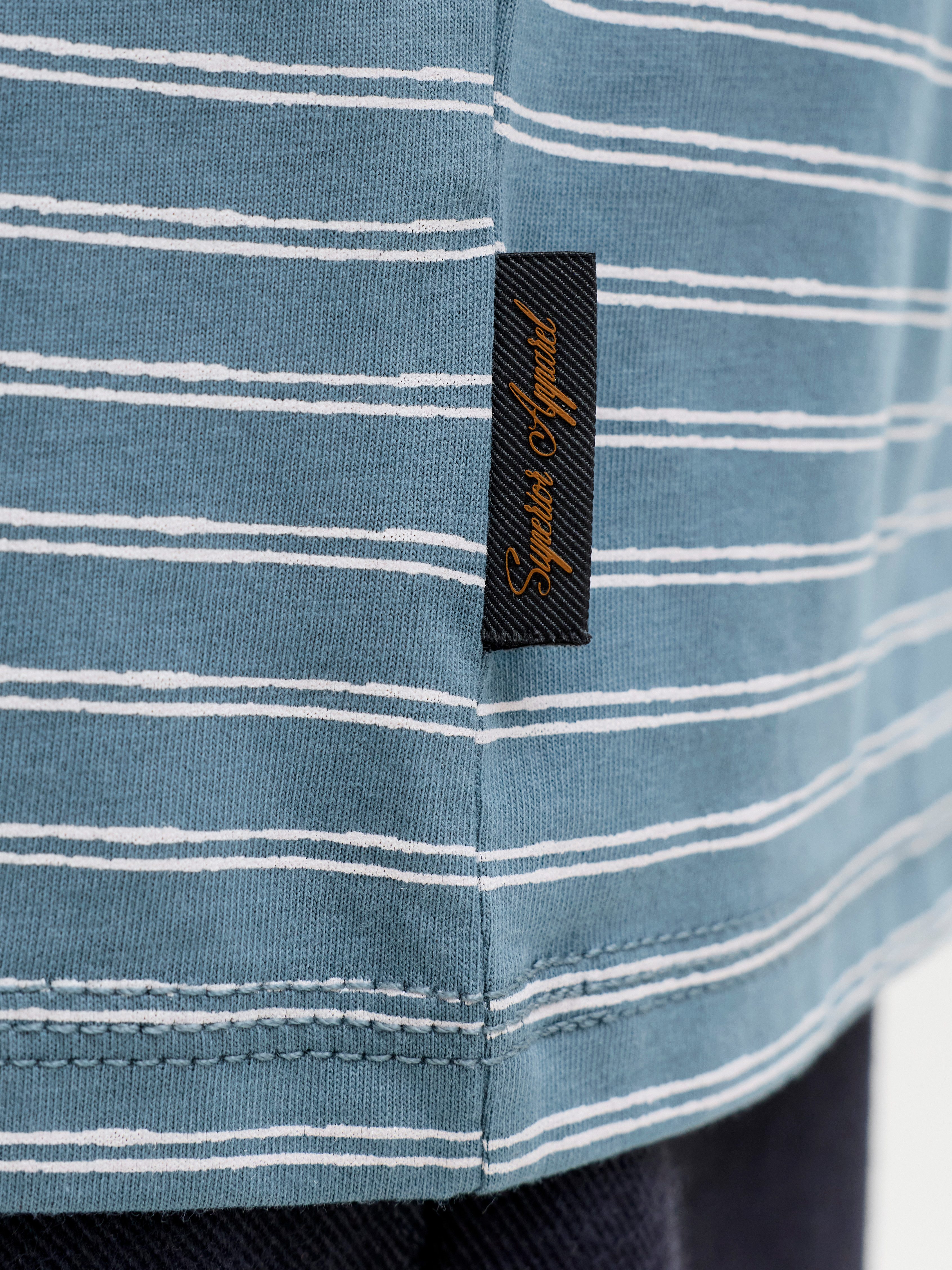 Jack & Jones Rundhalsshirt JJDEVIN DAYTONA STRIPED TEE SS CREW NECK Baumwollmischung, relaxed fit