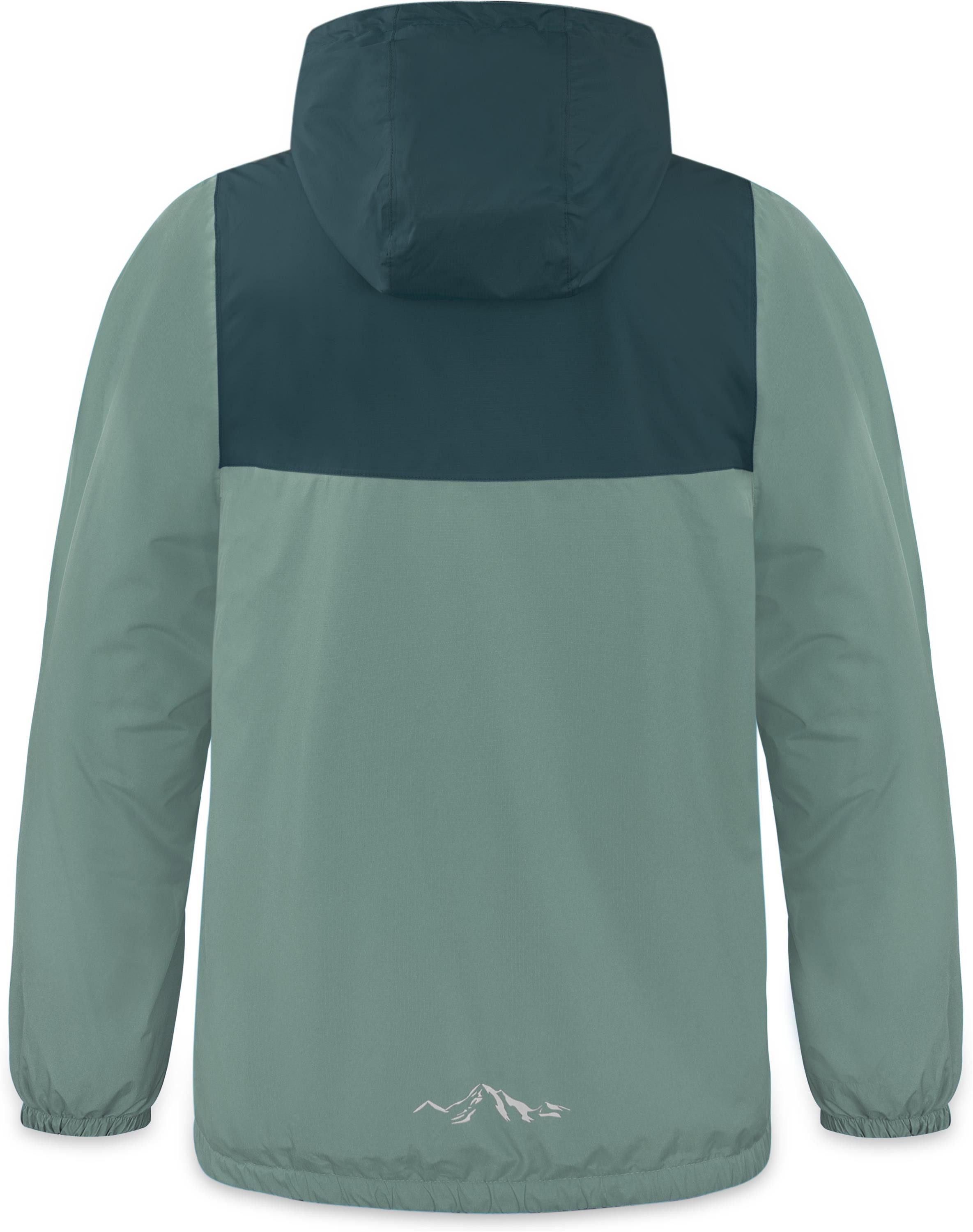 normani Windbreaker Kinder Windbreaker Mayo Unisex Winterjacke Regenjacke wasserdichter Anorak mit Reflektoren – Bild 2 von 5