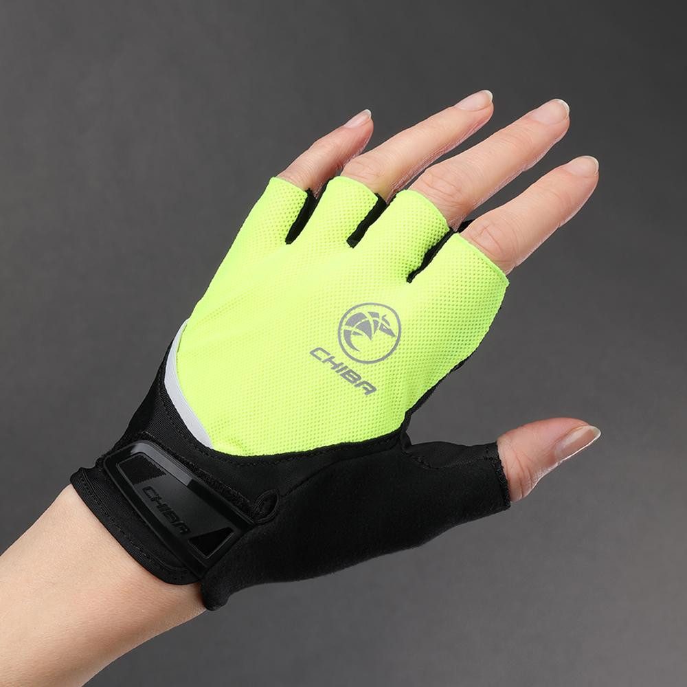 Chiba Fahrradhandschuhe CHIBA Sport - Radhandschuhe neongelb XXL, atmungsaktiv & gepolstert