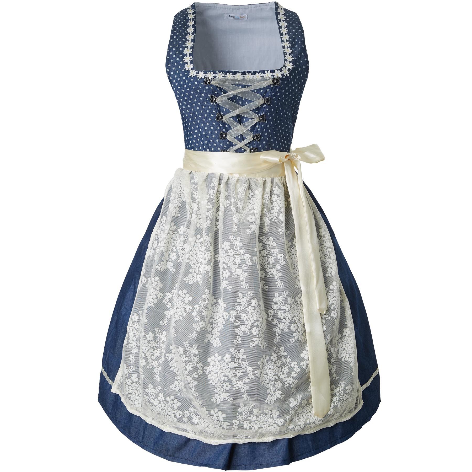 dressforfun Dirndl Frauenkostüm Midi-Dirndl Kleinwalsertal Modell günstig online kaufen