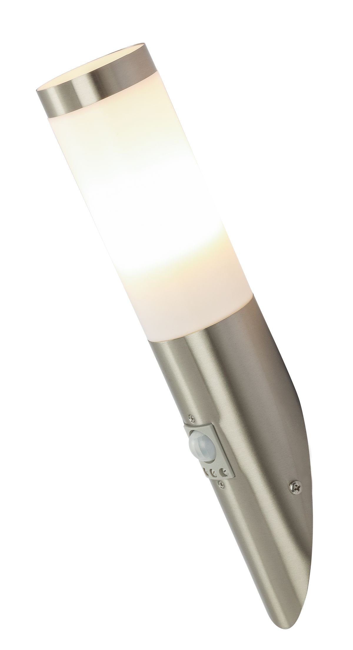 Globo Außen-Wandleuchte GLOBO Außenwandleuchte mit Bewegungsmelder Wandleuchte Außen LED Wand, spritzwassergeschützt (IP44), Bewegungsmelder: 2 – 8 Meter / 90° Grad, LED wechselbar, Warmweiß, Außenwandlampe, Wandlampe, Leuchten aussen, Außen