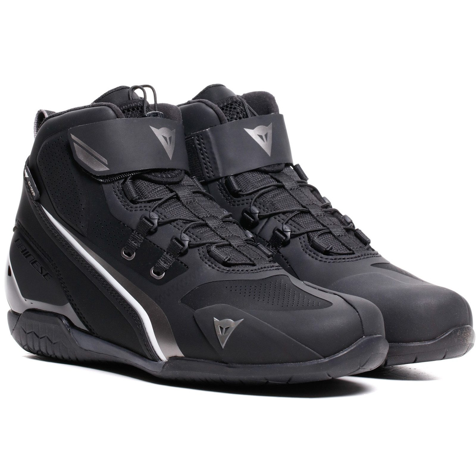 Dainese Dainese Herian D-WP Motorradschuhe Schwarz / Weiss Damen Motorradstiefel (Packung, Antistatische und Öl- und Benzinfeste Sohle)