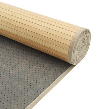 Teppich Teppich Quadratisch Hell Natur 100x100 cm Bambus, vidaXL, Quadrat