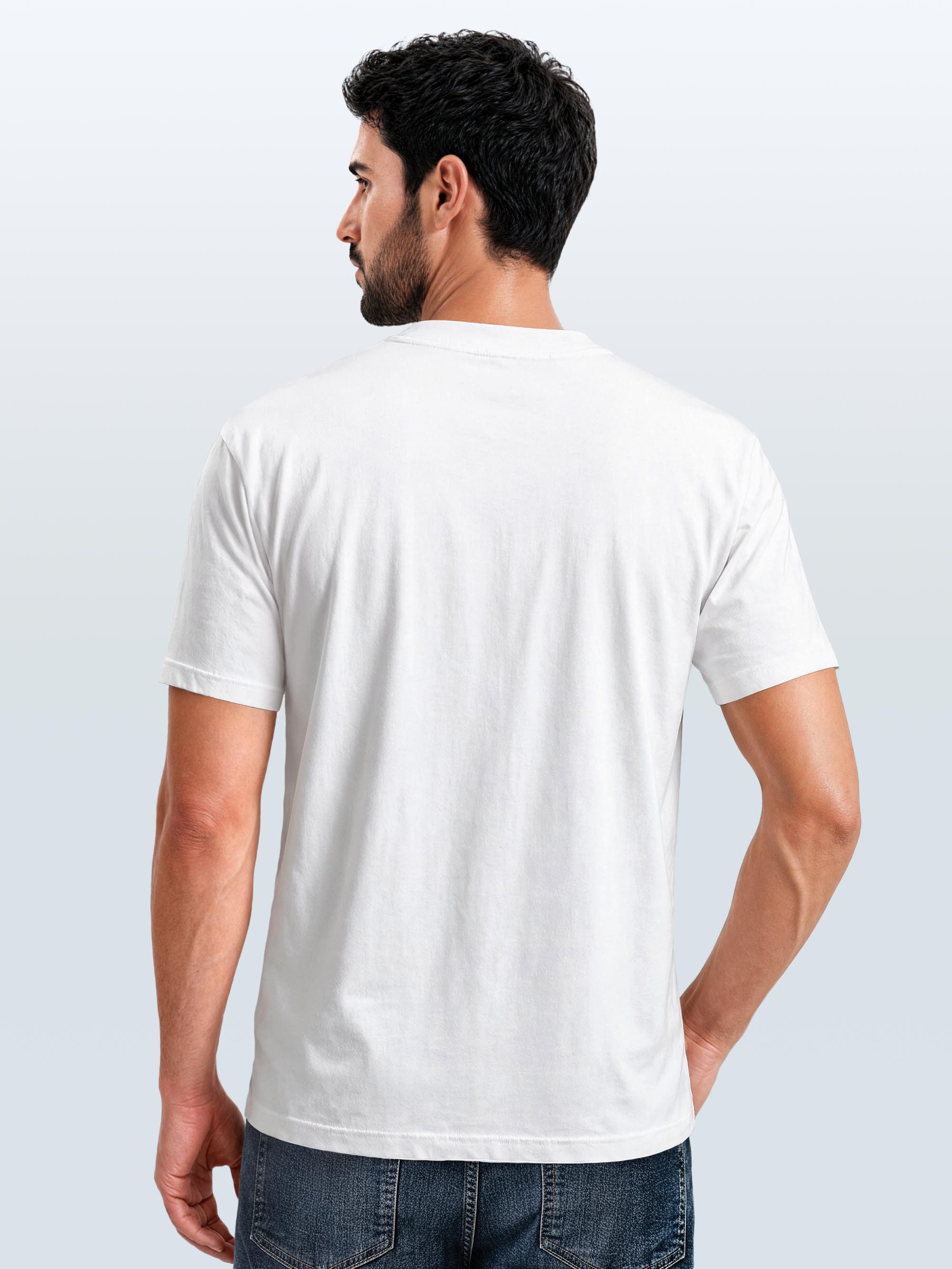 Neverless Print-Shirt Herren T-Shirt Outdoor Print Natural Badge Logo Wandern Fashion mit Print