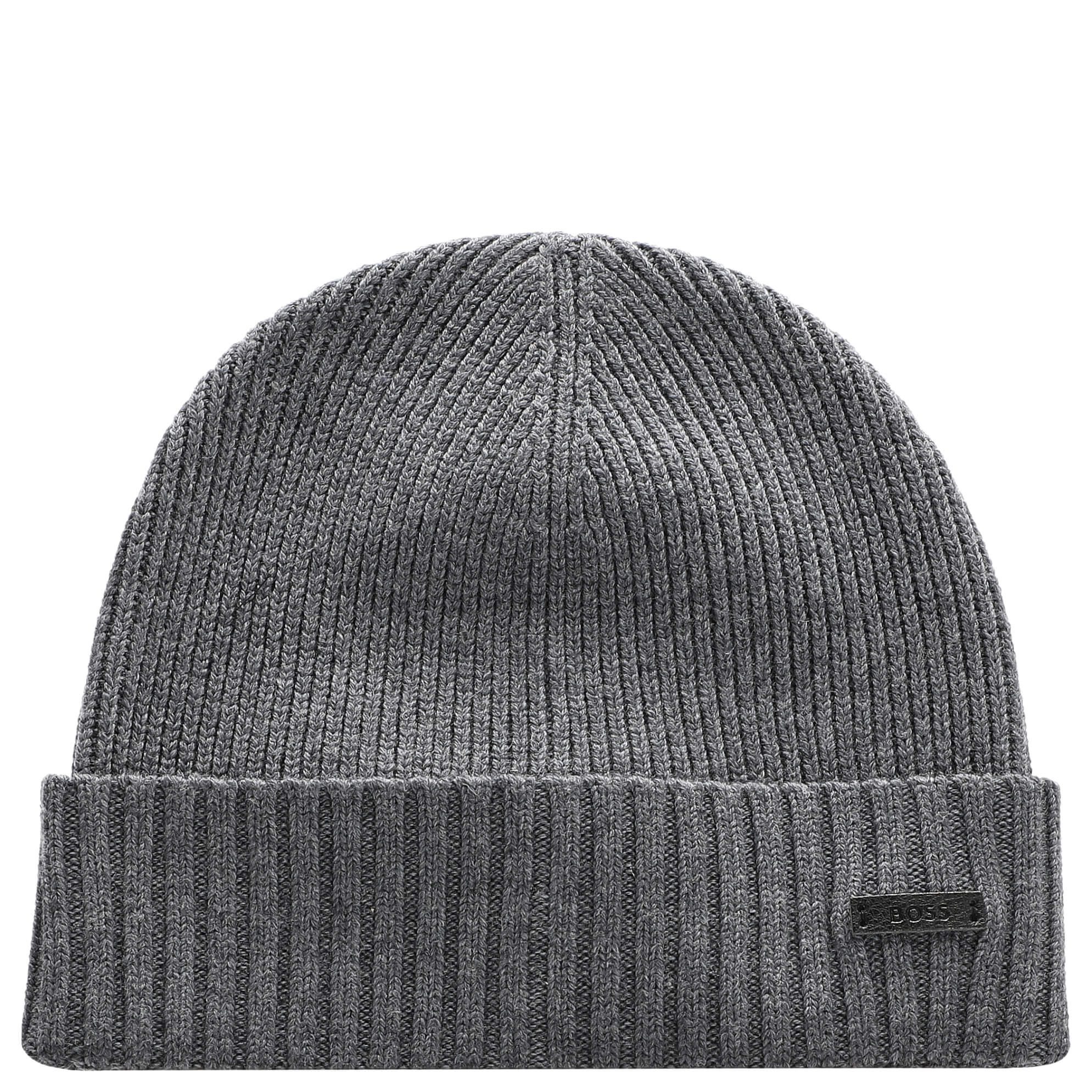 BOSS Strickmütze Fati - Mütze (medium grey) günstig online kaufen