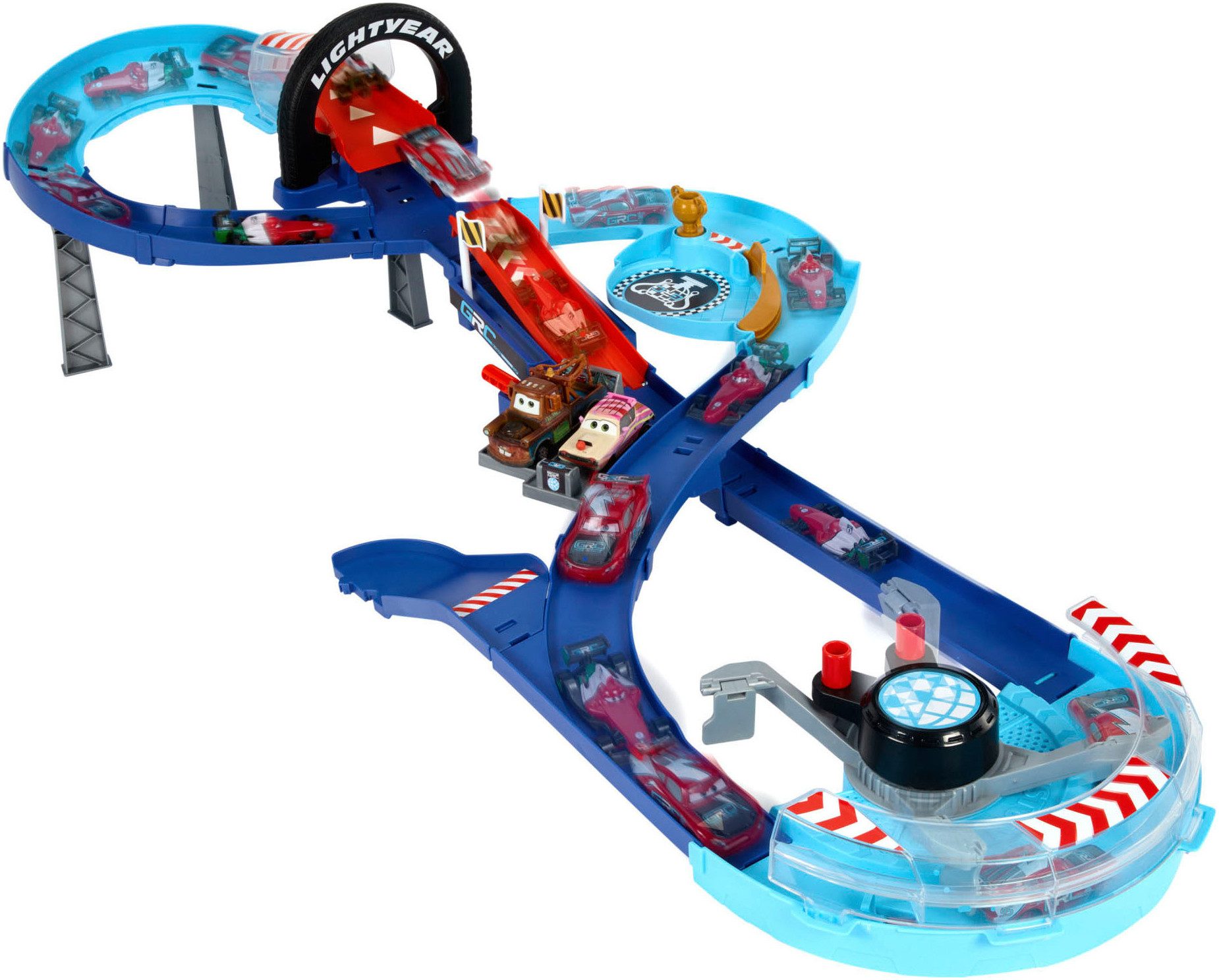 Autorennbahn Disney Pixar Cars GRC Sprung-Rennstrecke Spielset