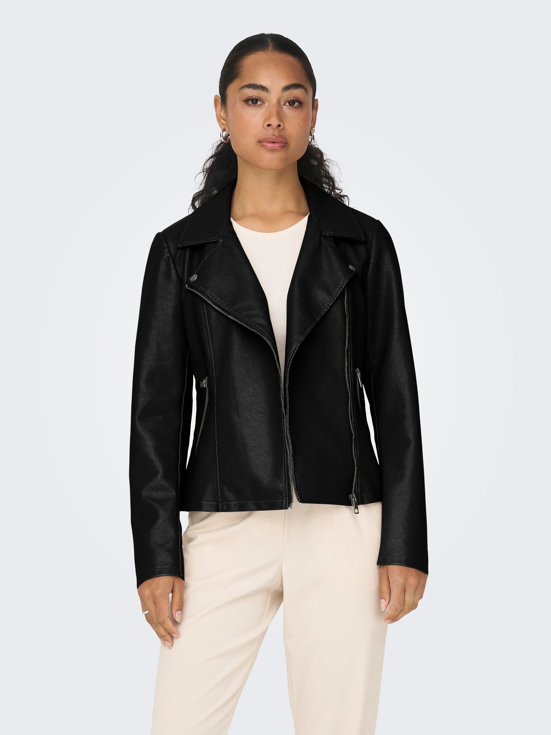 ONLY Lederimitatjacke ONLNEWMELISA FAUX LEATHER BIKER günstig online kaufen