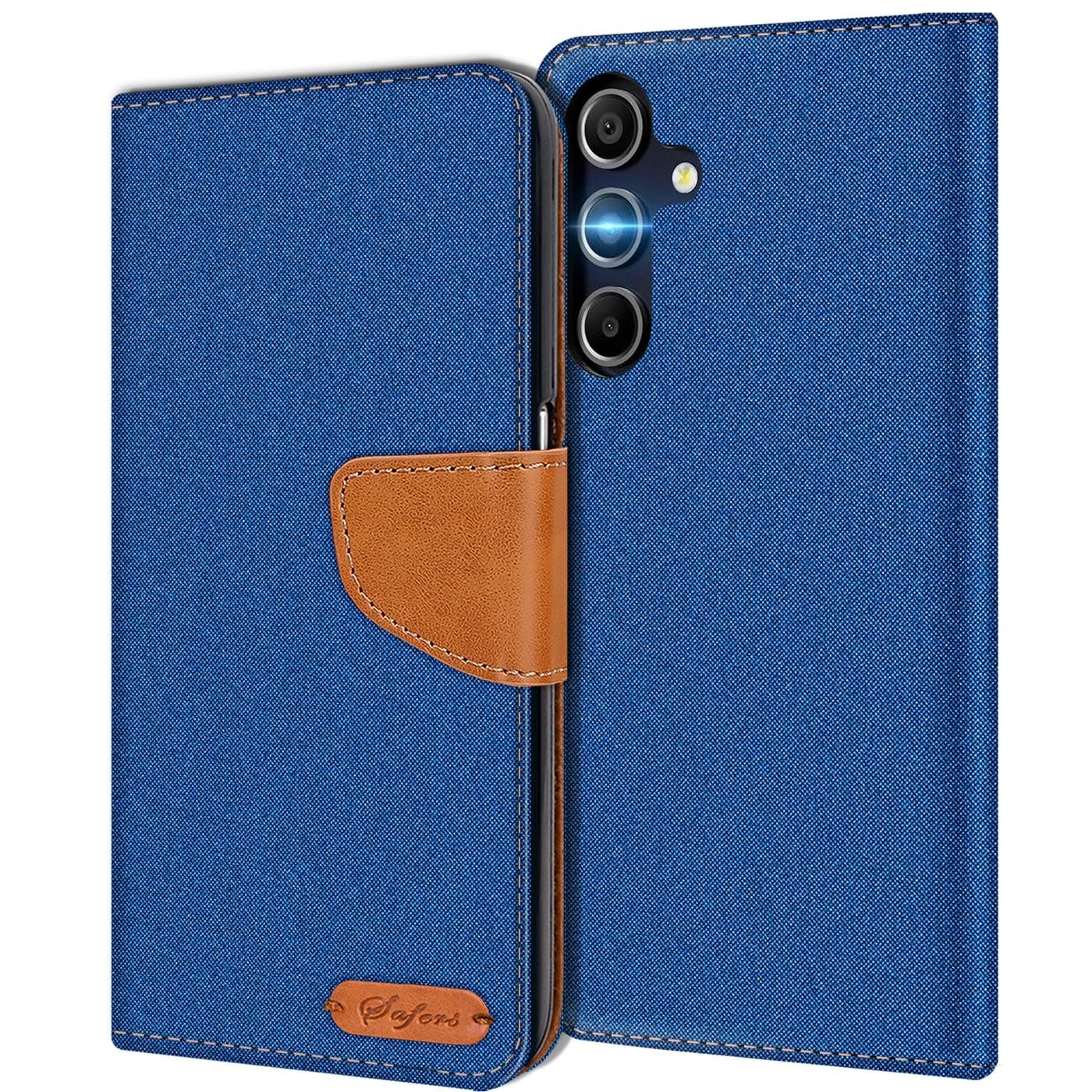 CoolGadget Handyhülle Denim Schutzhülle Flip Case für Samsung Galaxy A26 5G 6,7 Zoll, Book Cover Handy Tasche Jeans Hülle für Samsung A26 5G Klapphülle
