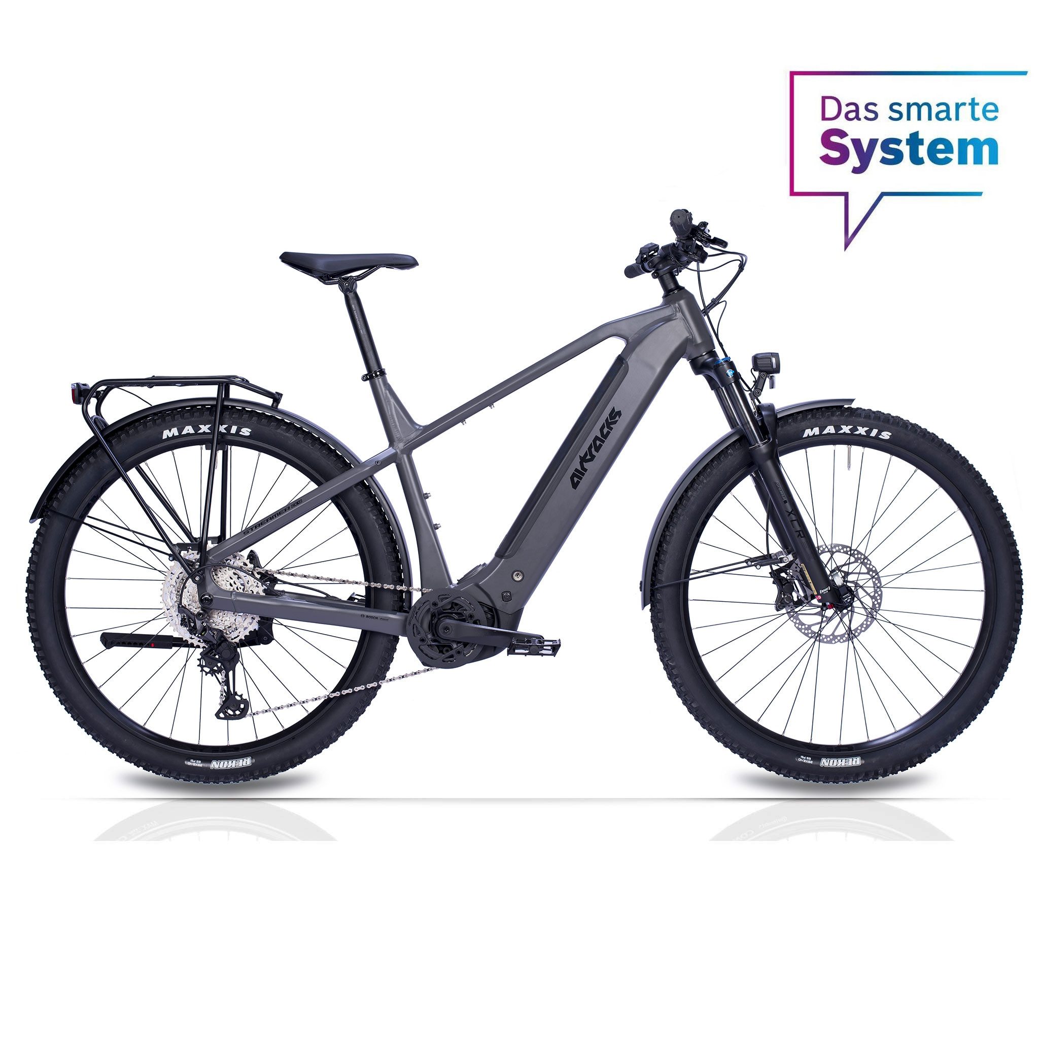 Airtracks E-Bike Mountainbike 29" Herren E-SUV MTB STREAMER CX12 BOSCH PERFORMANCE LINE CX (GEN 5), 12 Gang Shimano DEORE XT RD-M8100 SGS Schaltwerk, Kettenschaltung, Mittelmotor, 800 Wh, (Akku Bosch PowerTube 800Wh, Smart System), Display Purion 400, Mountainbike Größen - 47cm 52cm 56cm-Mod. 2026