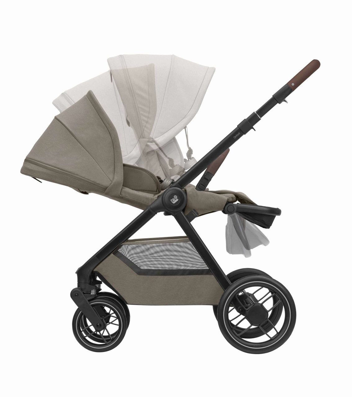 Maxi-Cosi Kinder-Buggy Maxi-Cosi Oxford Plus Baby Kinderwagen, 2-in-1 Set, mit Babywanne, 0–4, Bequeme Babywanne für Neugeborene Geräumiger Sitz und ergonomische R…