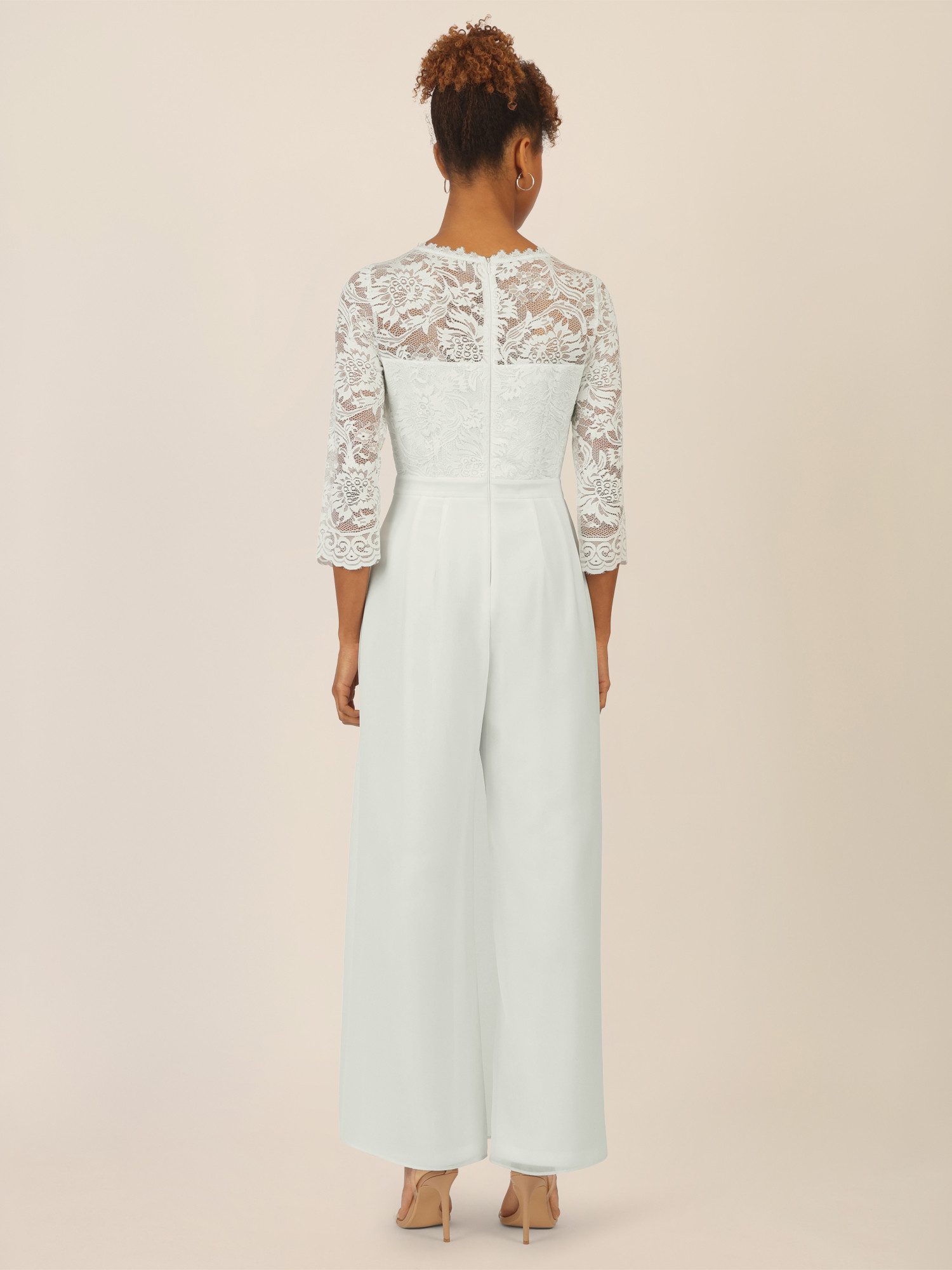 Apart Jumpsuit mit Spitzentop und weitem Bein günstig online kaufen