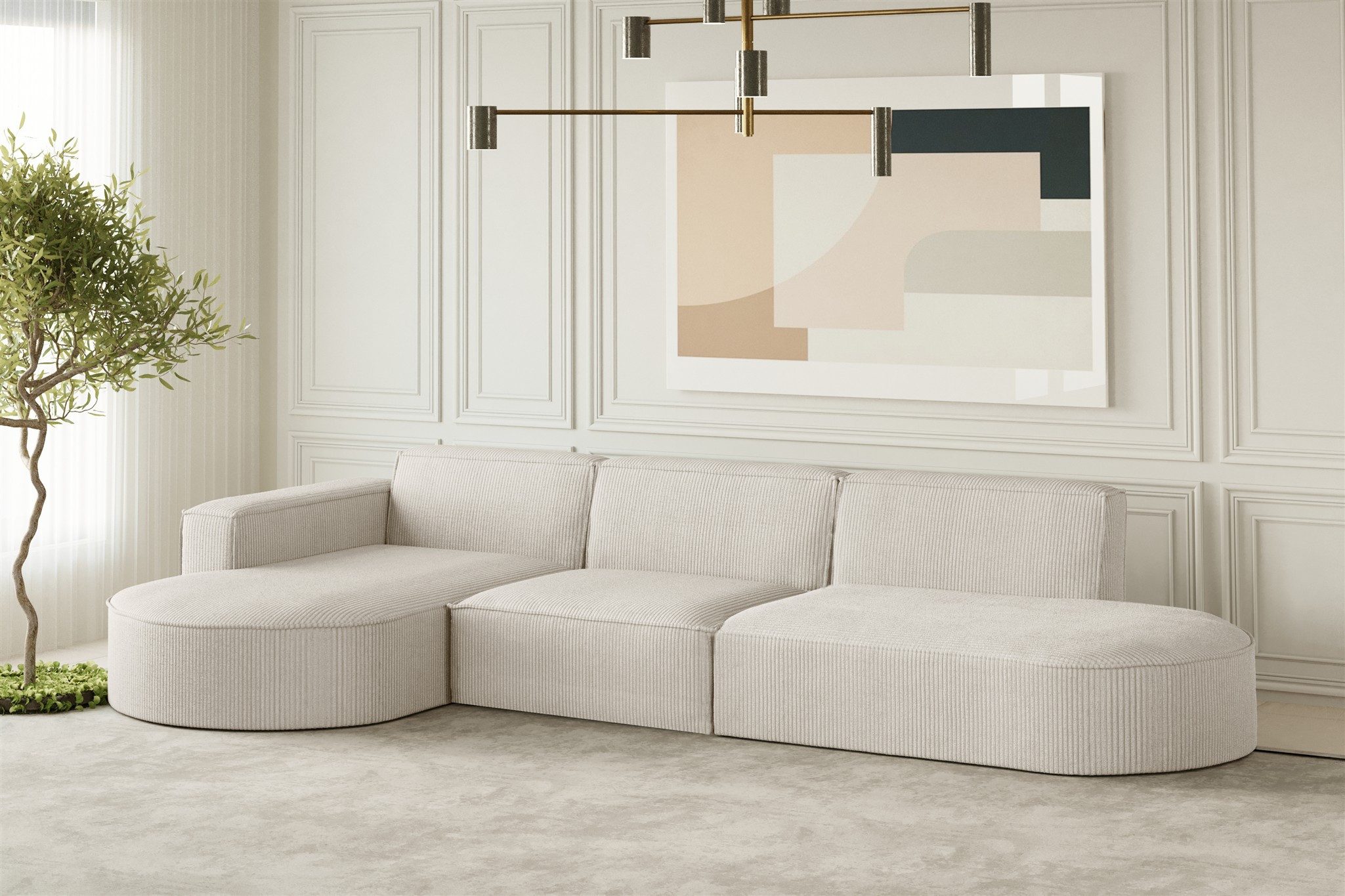 Fun Möbel Ecksofa Designersofa PALMA mit günstig online kaufen
