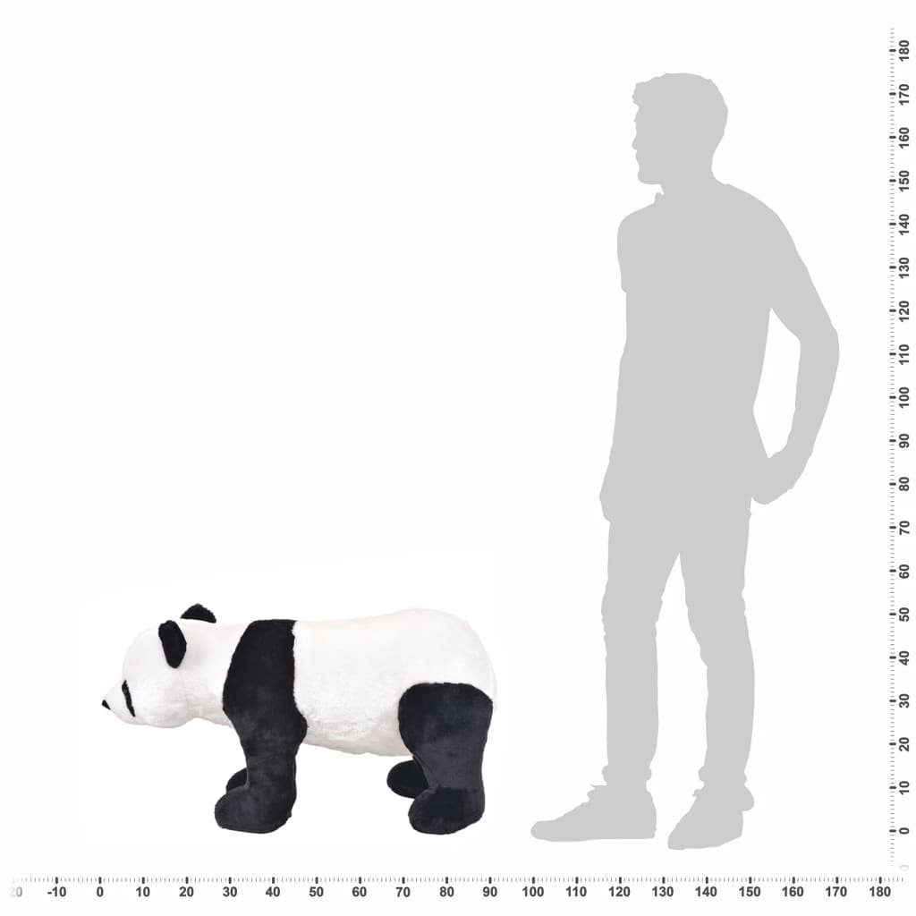 vidaXL Kuscheltier Stofftier Kuscheltier Plüschtier Stehend XXL und Weiß Schwarz Panda