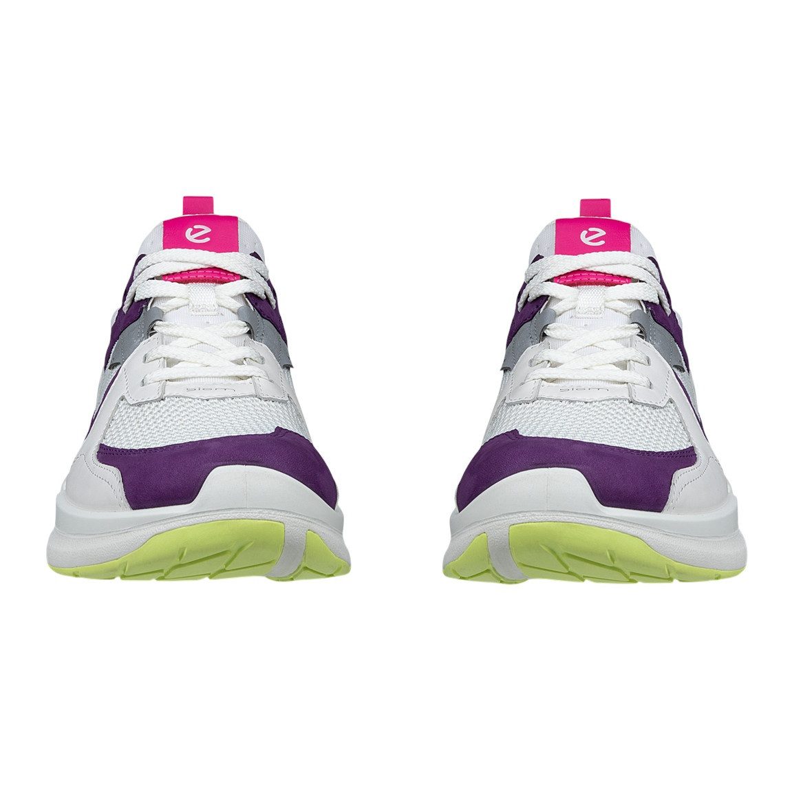Ecco Biom 2.2 (ECCO Leder) weiss/purple Damen Sneaker