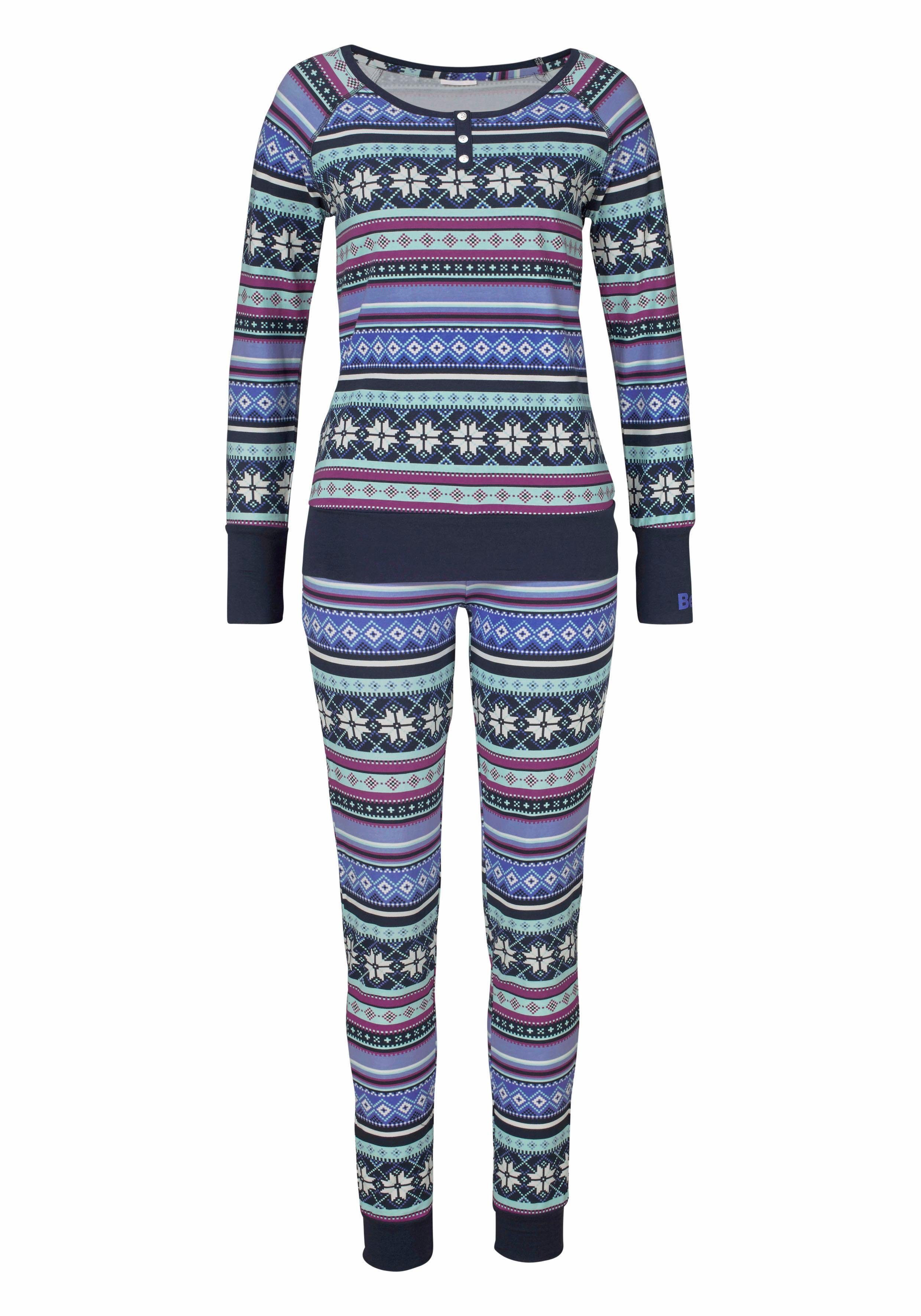 Bench. Pyjama (Set, 2 tlg) mit buntem Norwegermuster
