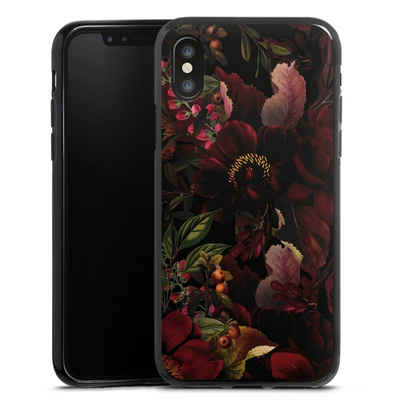 DeinDesign Handyhülle Utart Blumen Wiese Dunkle Blumenwiese, Apple iPhone X Silikon Hülle Bumper Case Handy Schutzhülle
