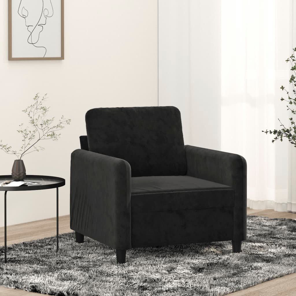 furnicato Sofa Sessel Schwarz 60 cm Samt online kaufen | OTTO