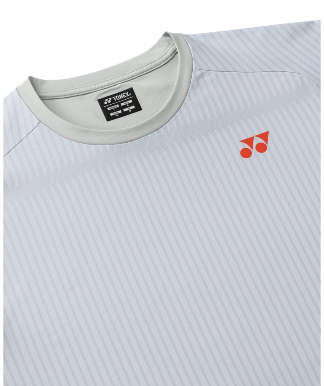 Yonex T-Shirt Practice 16844 (100% Polyester) 2026 silbergrau Herren