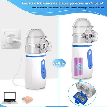 Randaco Mini-Inhalator Inhaliergerät Tragbarer Baby-Inhalato Nano Zerstäuber Mini-Inhalator, 3 Arten von Inhalationsmethoden