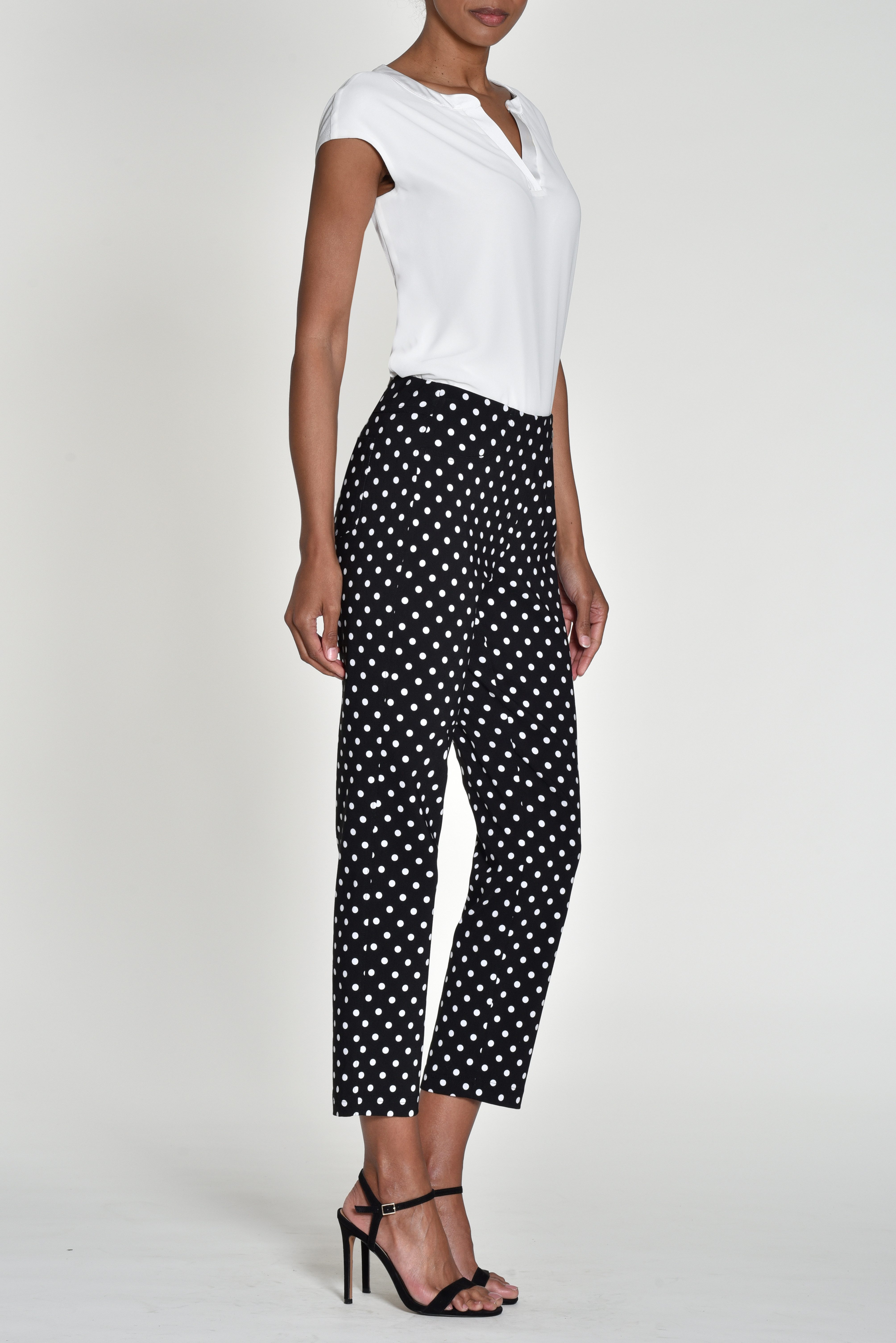 ROBELL Stretch-Hose BELLA09 Bengaline Punkte Print günstig online kaufen