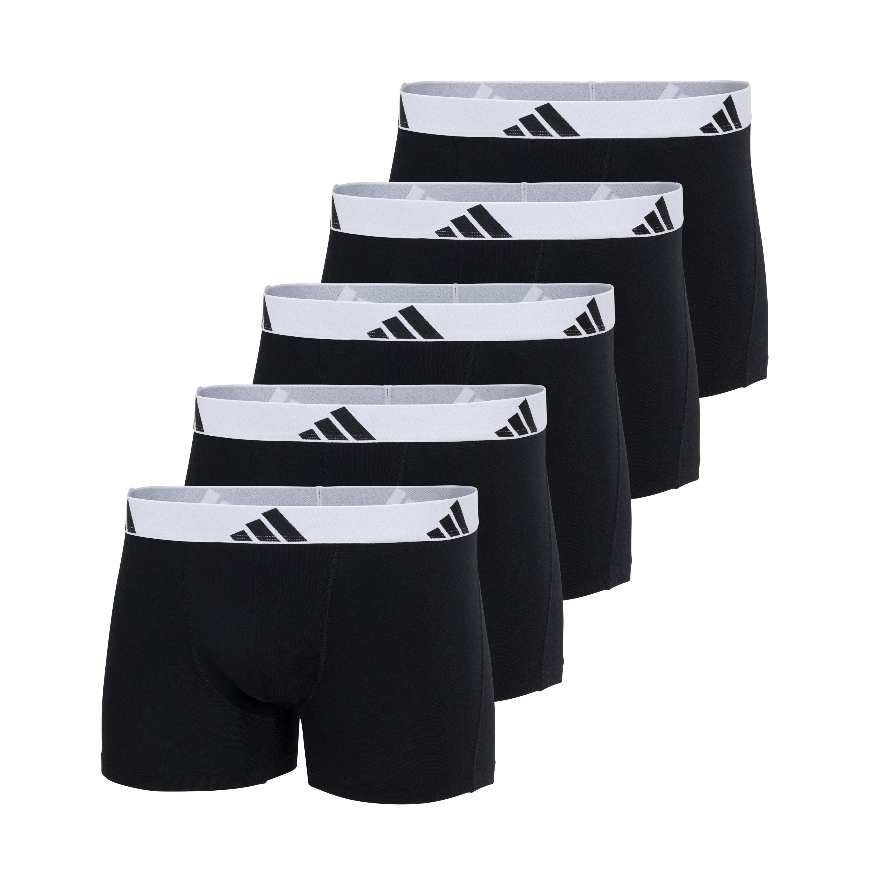 adidas Sportswear Trunk Active Flex Cotton (5er Pack) Multipack, elastisch, Logo-Bund, ohne Eingriff