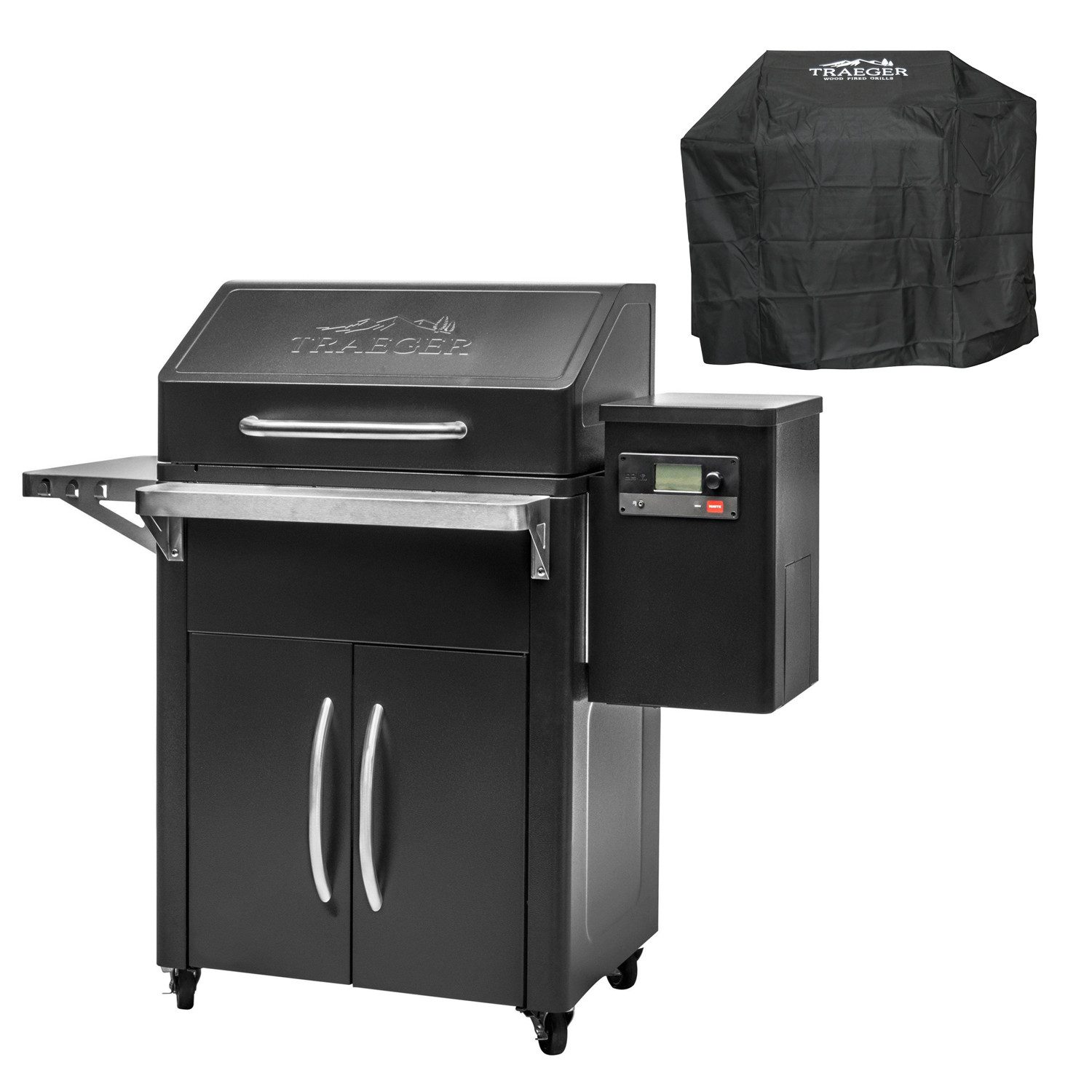Traeger Smoker Traeger Silverton 620 Pelletgrill inkl. Abdeckhaube und App-Steuerung