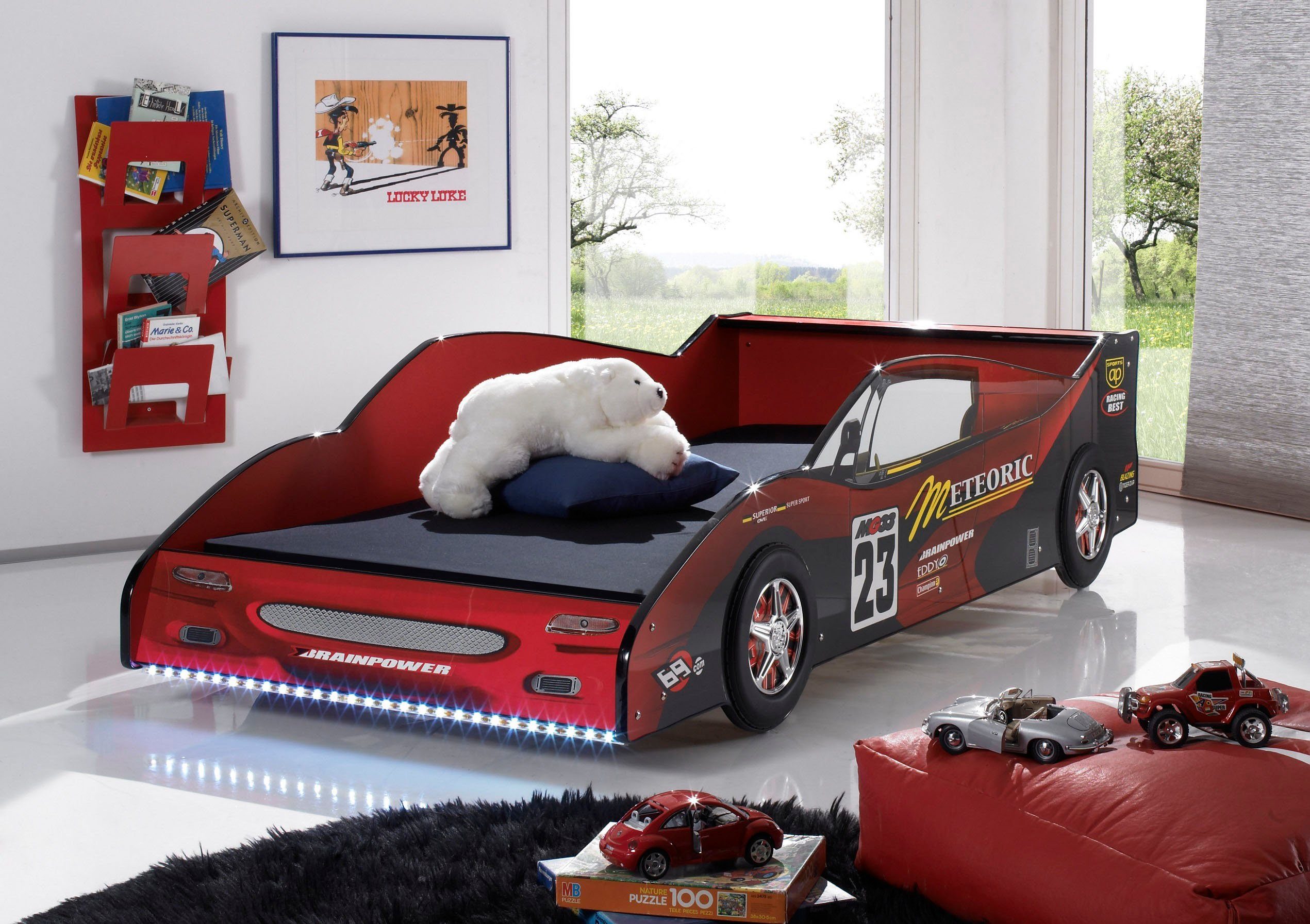 Autobett, inklusive LED-Beleuchtung, Rennauto-Bett online kaufen | OTTO