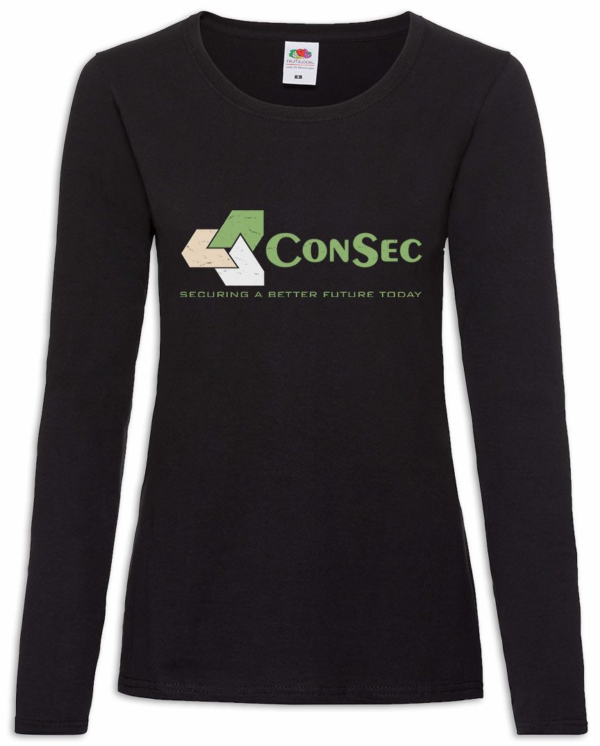 Langarmshirt Con Sec Logo Damen Langarmshirt Company David Scanners Cronenberg