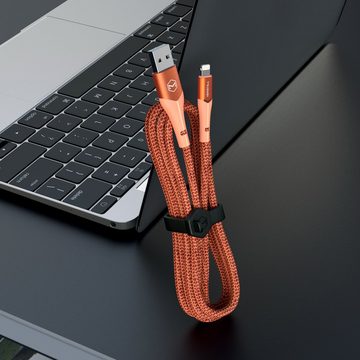 mcdodo Mcdodo Magnificence Blitz Kabel mit LED Ladekabel 2A Nylon für iPhone USB-Kabel, Lightning, (120 cm)