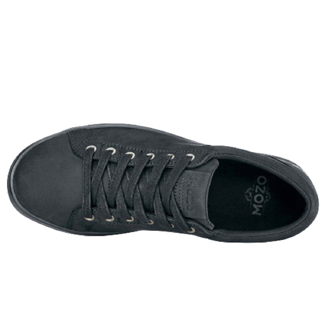 für MOZO Crews rutschhemmend, schwarz Leder, Herren, antistatisch extrem Sneaker Finn Sicherheitsschuh For Shoes