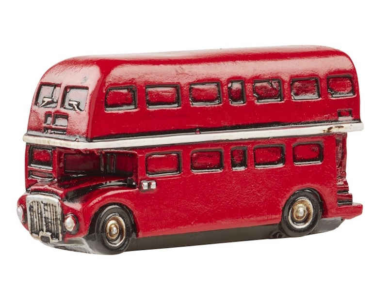 HobbyFun Dekofigur Doppeldeckerbus, ca. 6x3cm