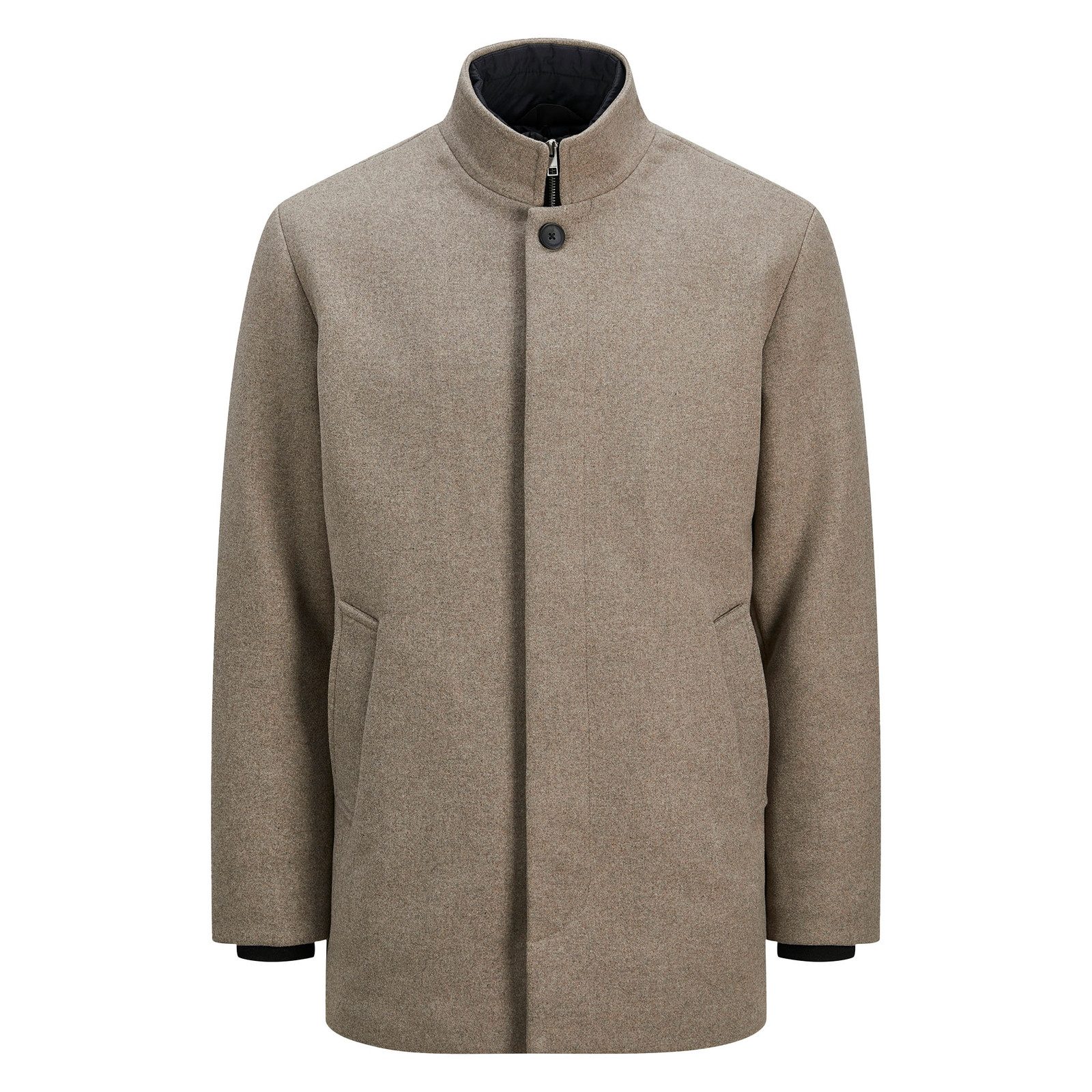 Jack & Jones Kurzmantel Wolljacke JJEHARRISON Wool Blend Jacket mit Herringbone-Muster