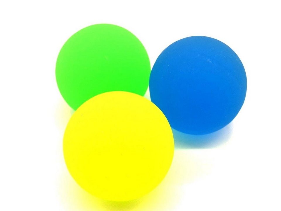 Kögler Flummi 3 XL Neon Flummi Gummi Ball 60 mm Kinder Springball