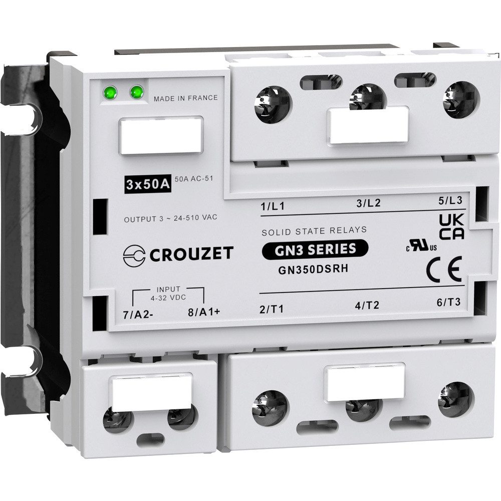 Zeitrelais Crouzet Halbleiterrelais GN350DSRH 50 A Schaltspannung (max): 510 V/A