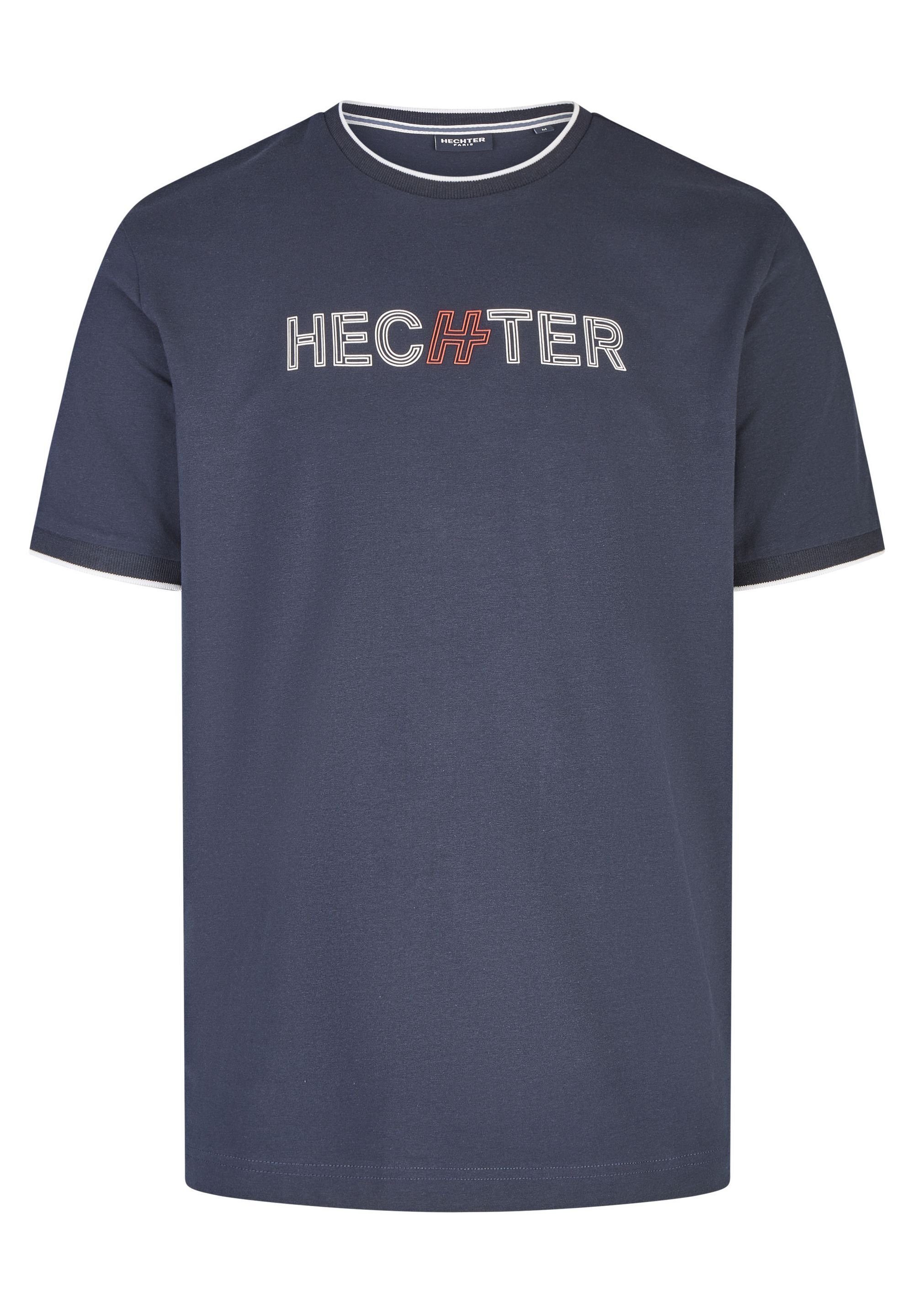 HECHTER PARIS T-Shirt mit Rundhalsausschnitt midnight blue