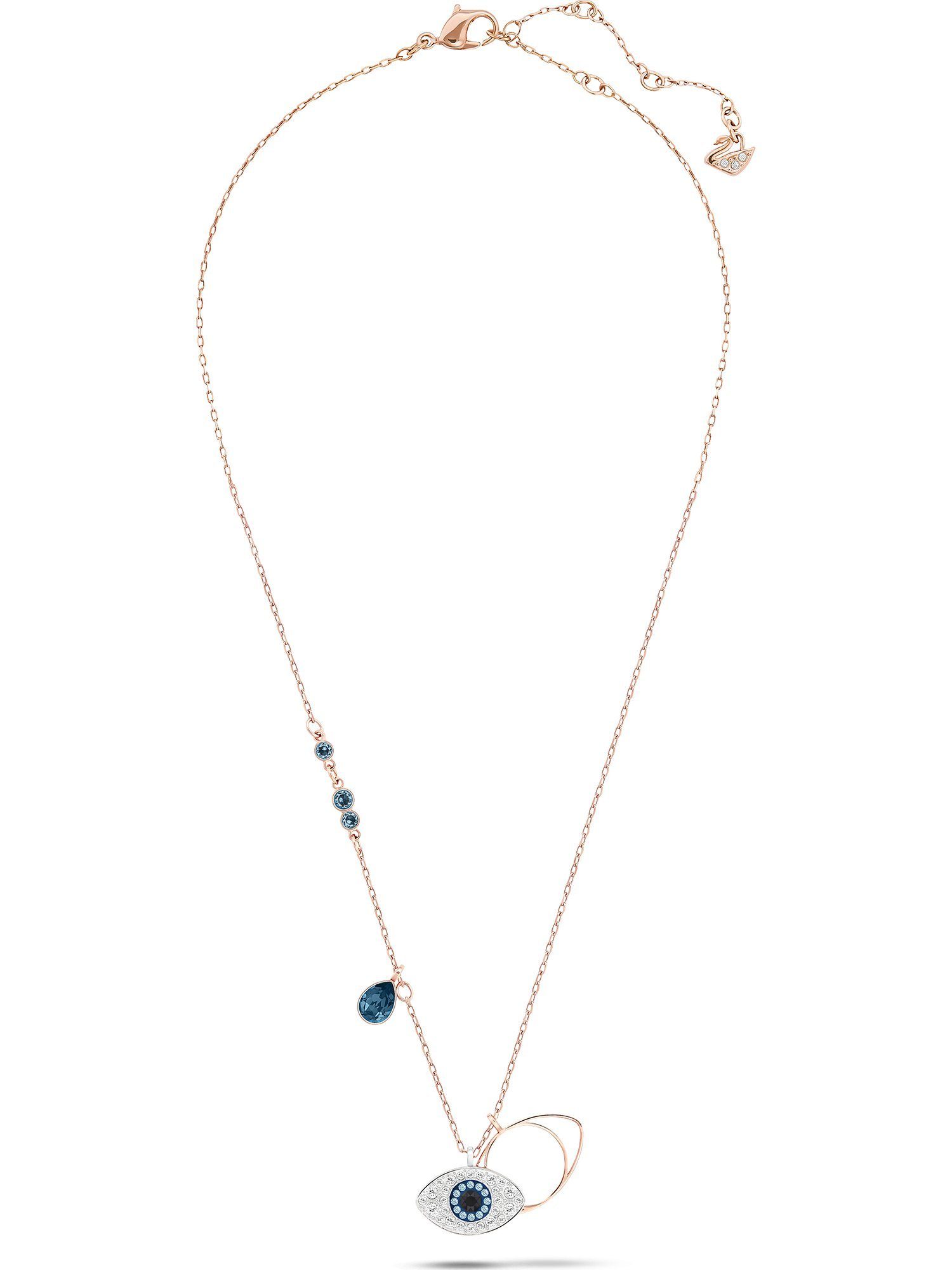 Swarovski Collier Swarovski Damen-Kette Metall Swarovski-Kristall günstig online kaufen