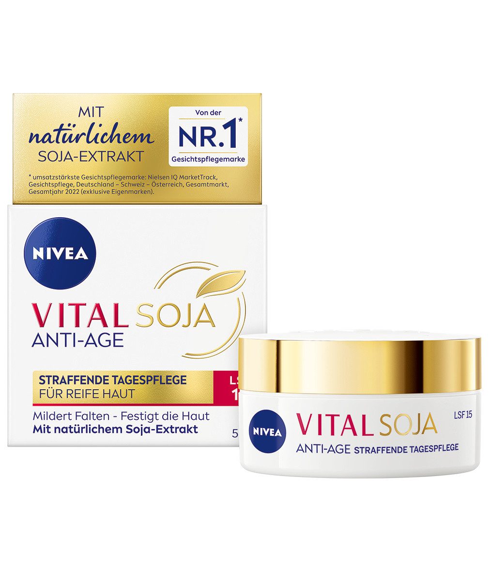 Tagescreme VITAL Soja Anti-Age Straffende Tagespflege LSF 15 Soja-Extrakt 50ml