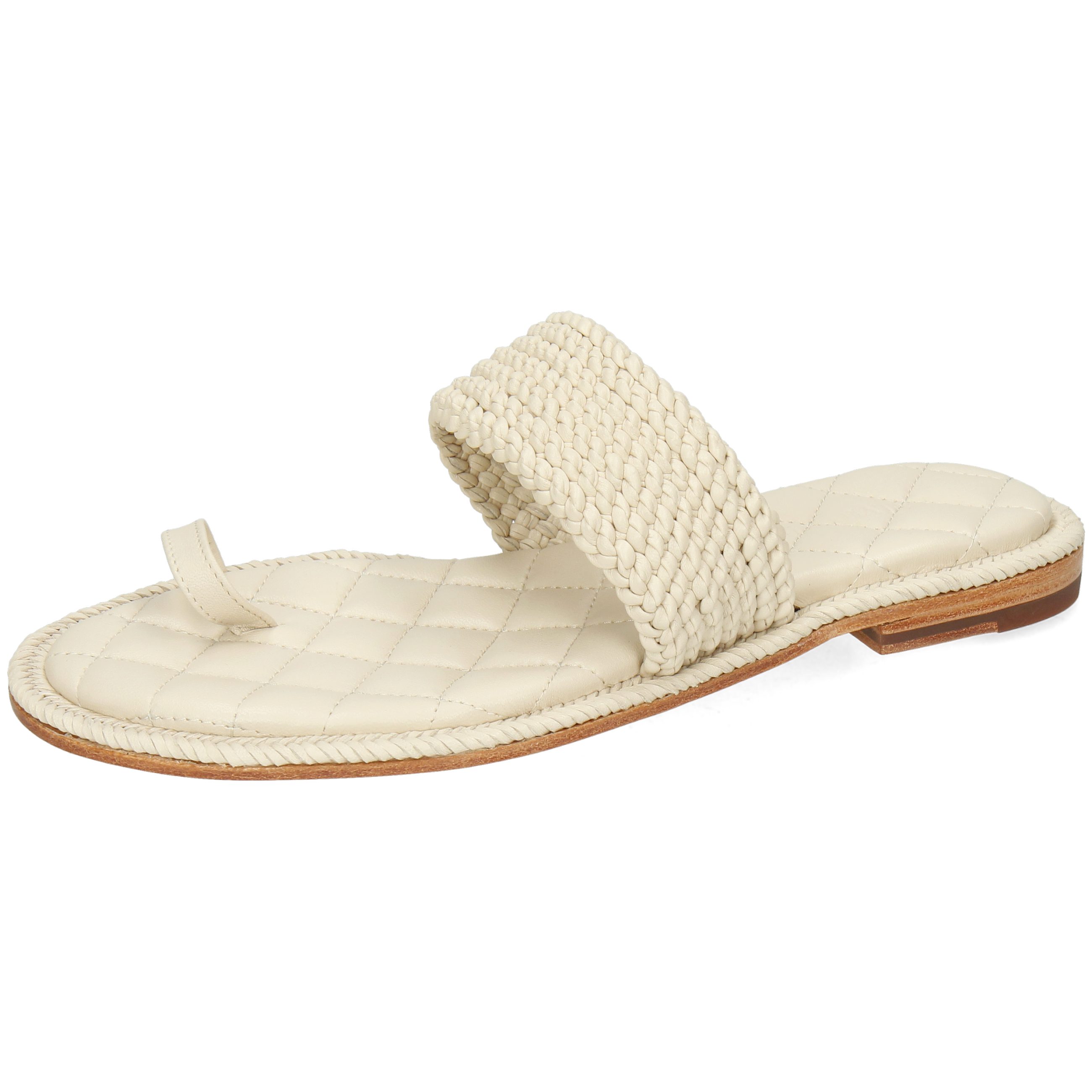 Melvin & Hamilton Sandra 47 Leder-Geflochtene Schuhe für Damen Pantolette Flache Absätze, Echtes Leder