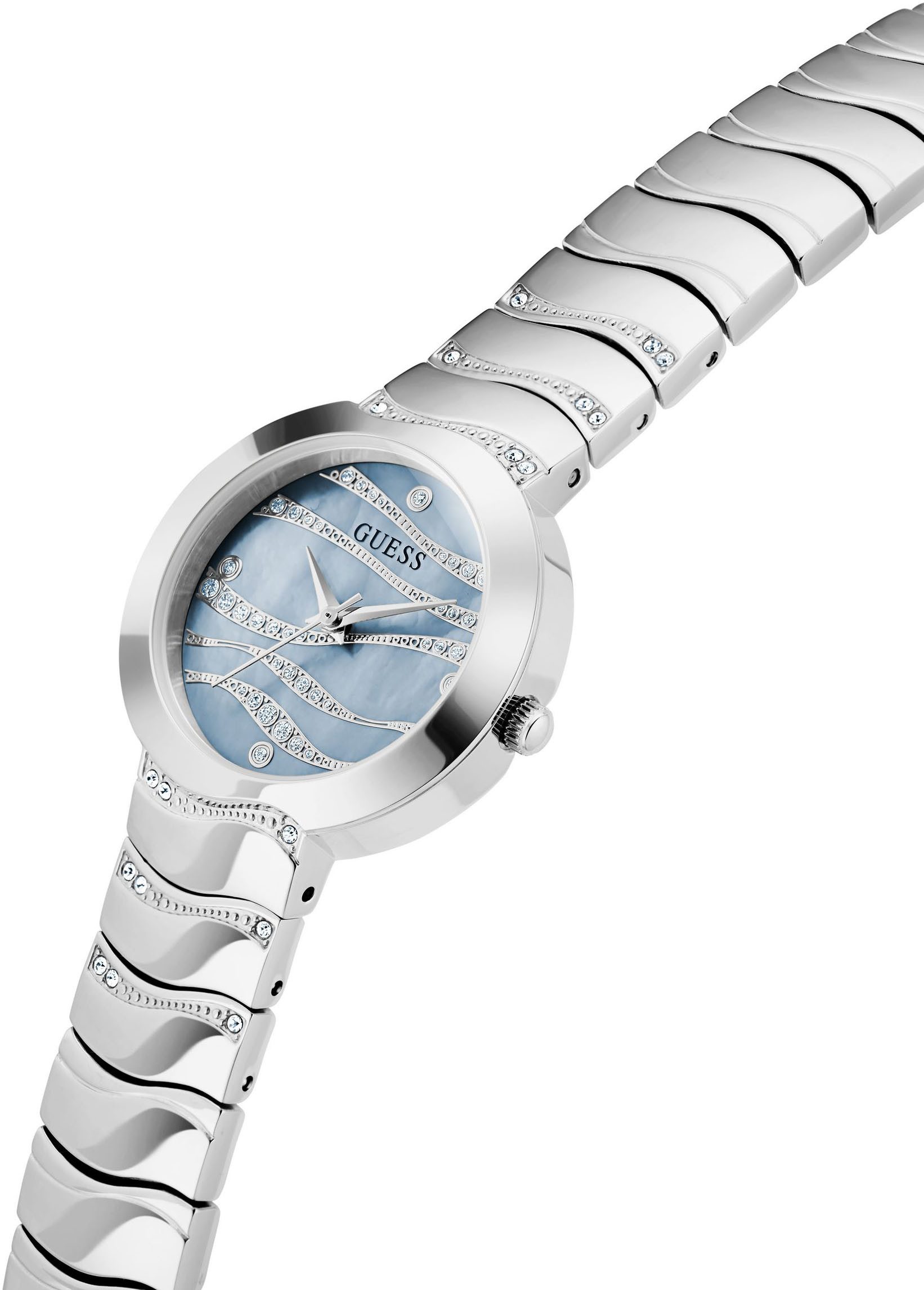 Guess Quarzuhr LAGUNA GW0871L1, Armbanduhr, Damenuhr, Edelstahlarmband günstig online kaufen