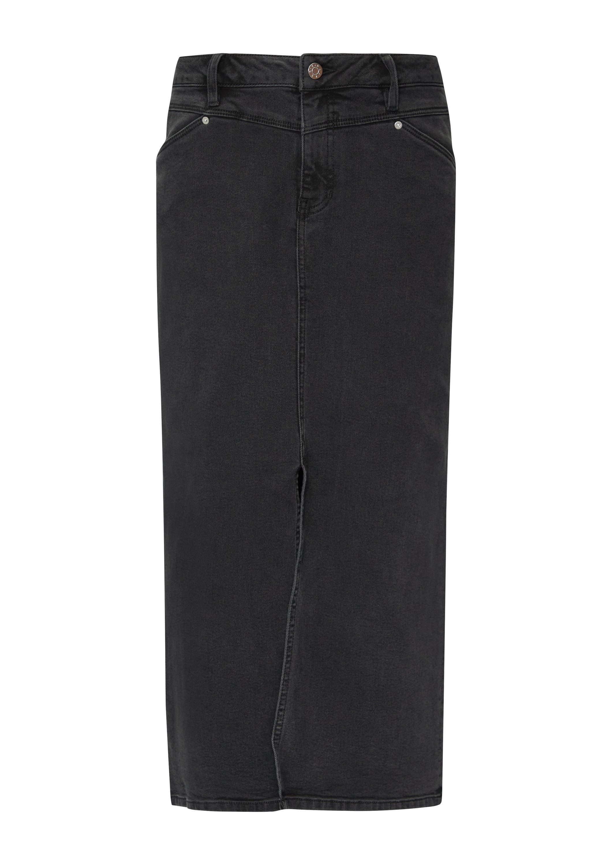 s.Oliver Maxirock Rock Jeansrock mit Sattelbund günstig online kaufen