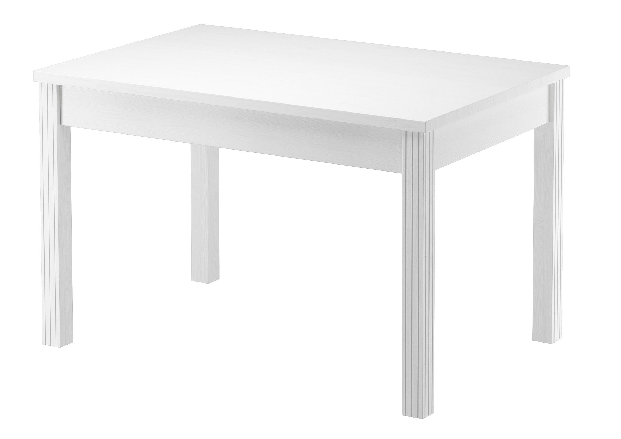 Küchentisch Tisch 75 x 120 Esstisch Massivholz Beine Rille Senkrecht