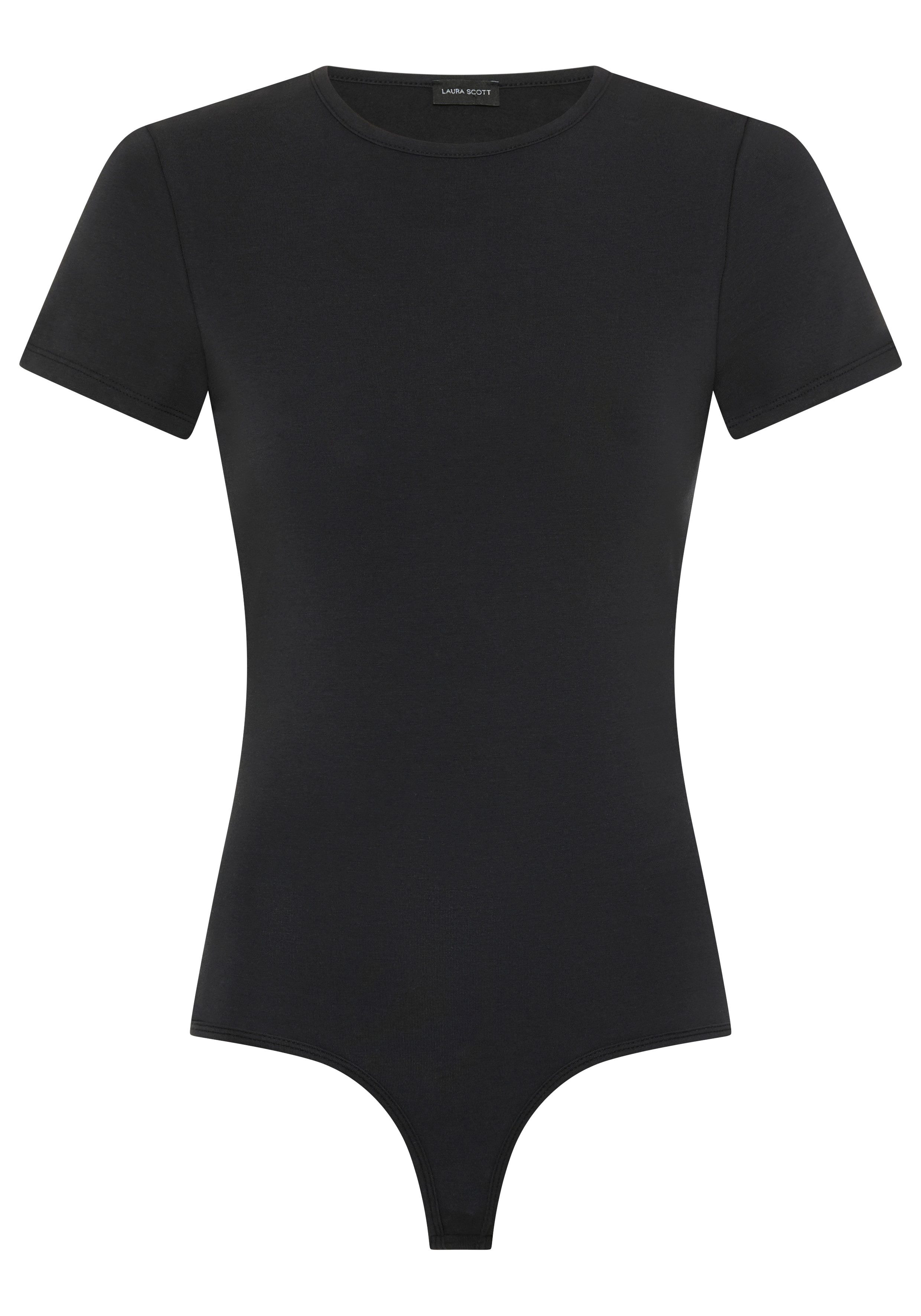 Laura Scott Kurzarmbody im Basic Stil, aus Baumwolle und Elasthan