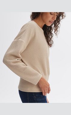 OPUS Sweatshirt Gieka soft oat