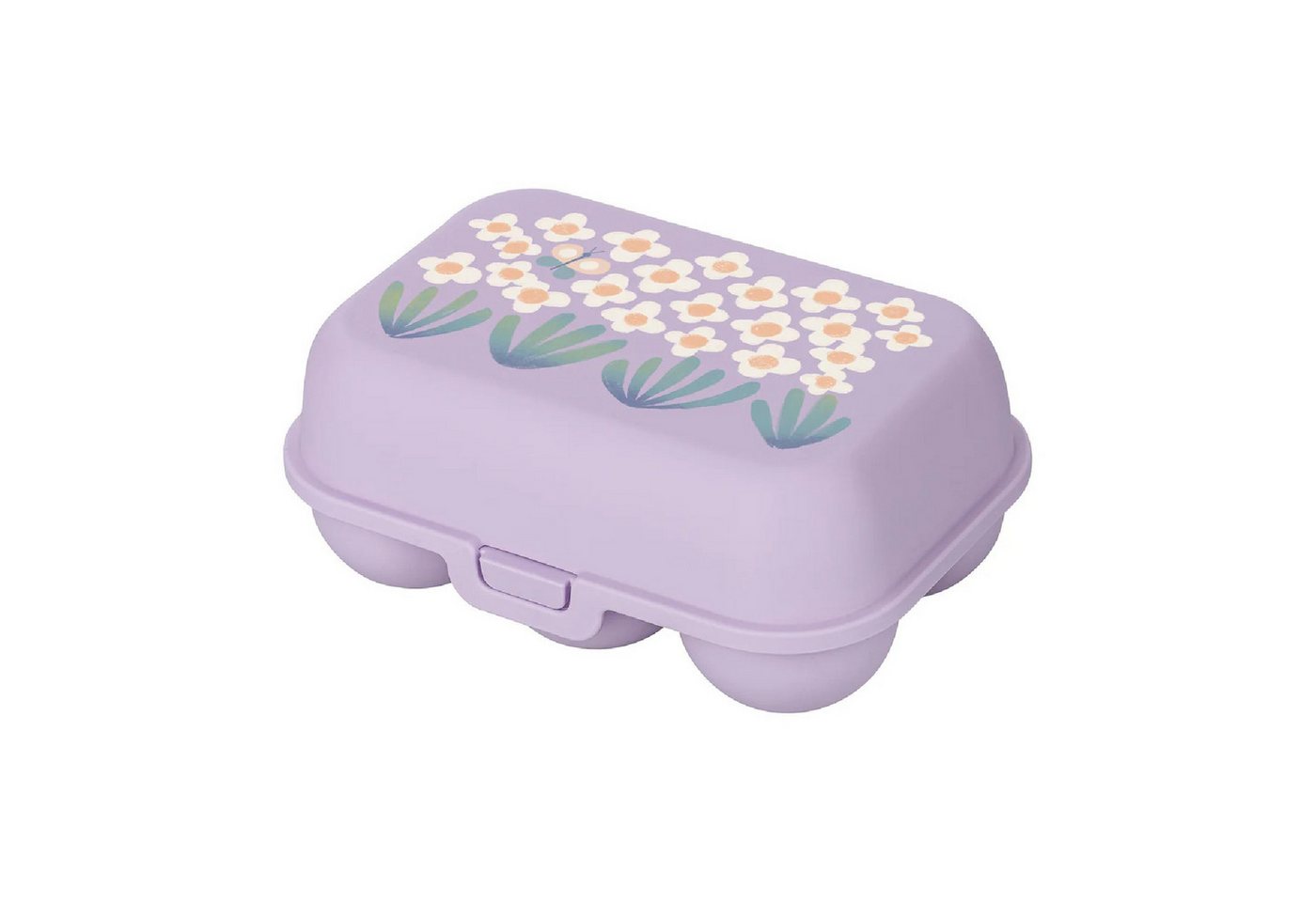 KOZIOL Eierkorb Eierbox Eggs To Go Mini, Bloomies daisy, Kunststoff